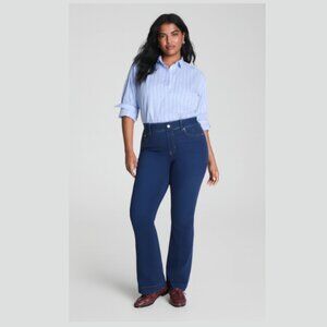 SPANX Spanxshape EveryWear Flare Jeans Pull-On Stretch Blue Women's XL x 29.5